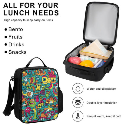 Crazy Characters - School Backpack Three Piece Set