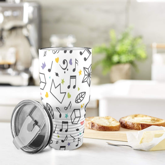 Music Time - 30oz Insulated Stainless Steel Mobile Tumbler