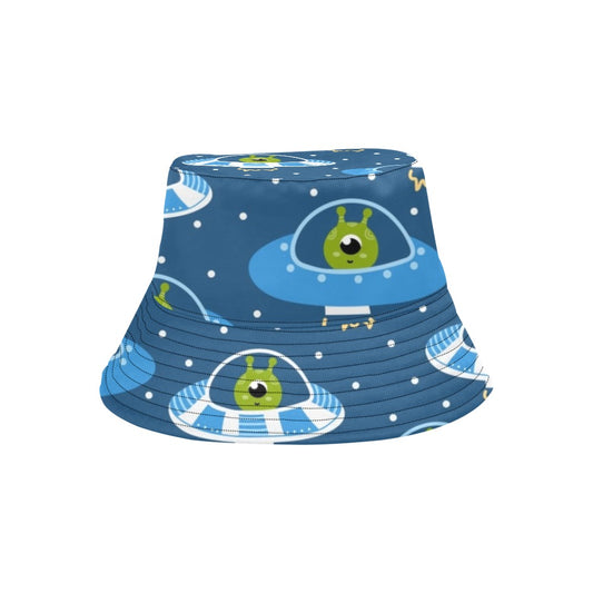 Cute Aliens in UFOs - Womens Bucket Hat