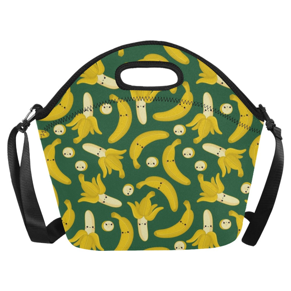 Happy Bananas - Neoprene Lunch Bag/Large Neoprene Lunch Bag/Large Printed Offshore