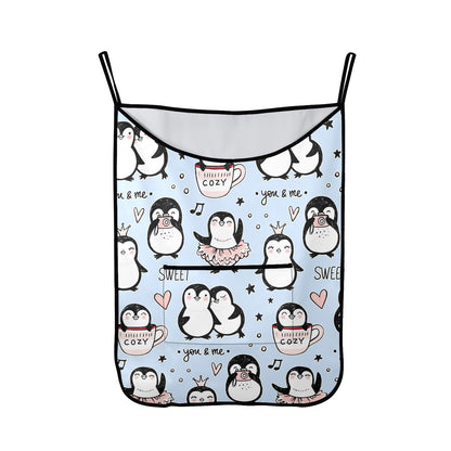 Penguin Love - Hanging Laundry Bag