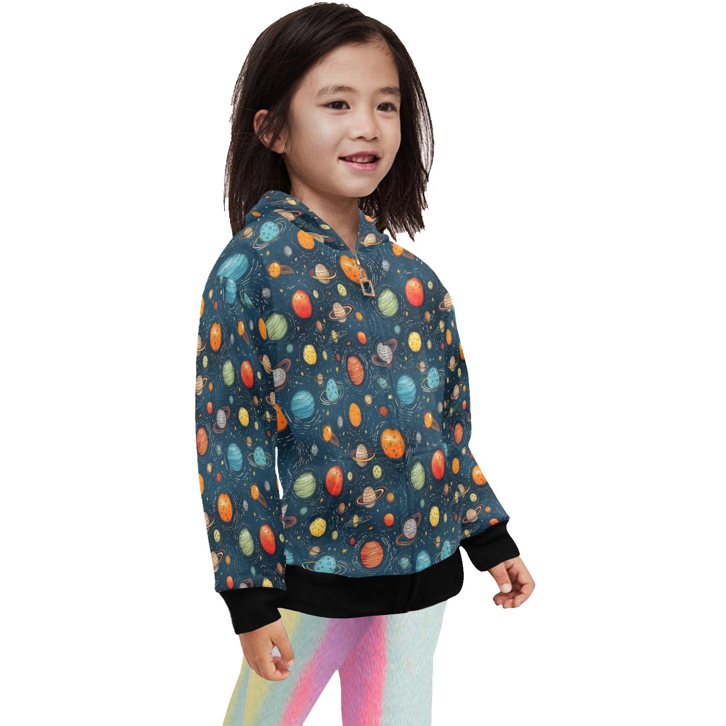 Galaxy - Junior Girls Zip up Hoodie