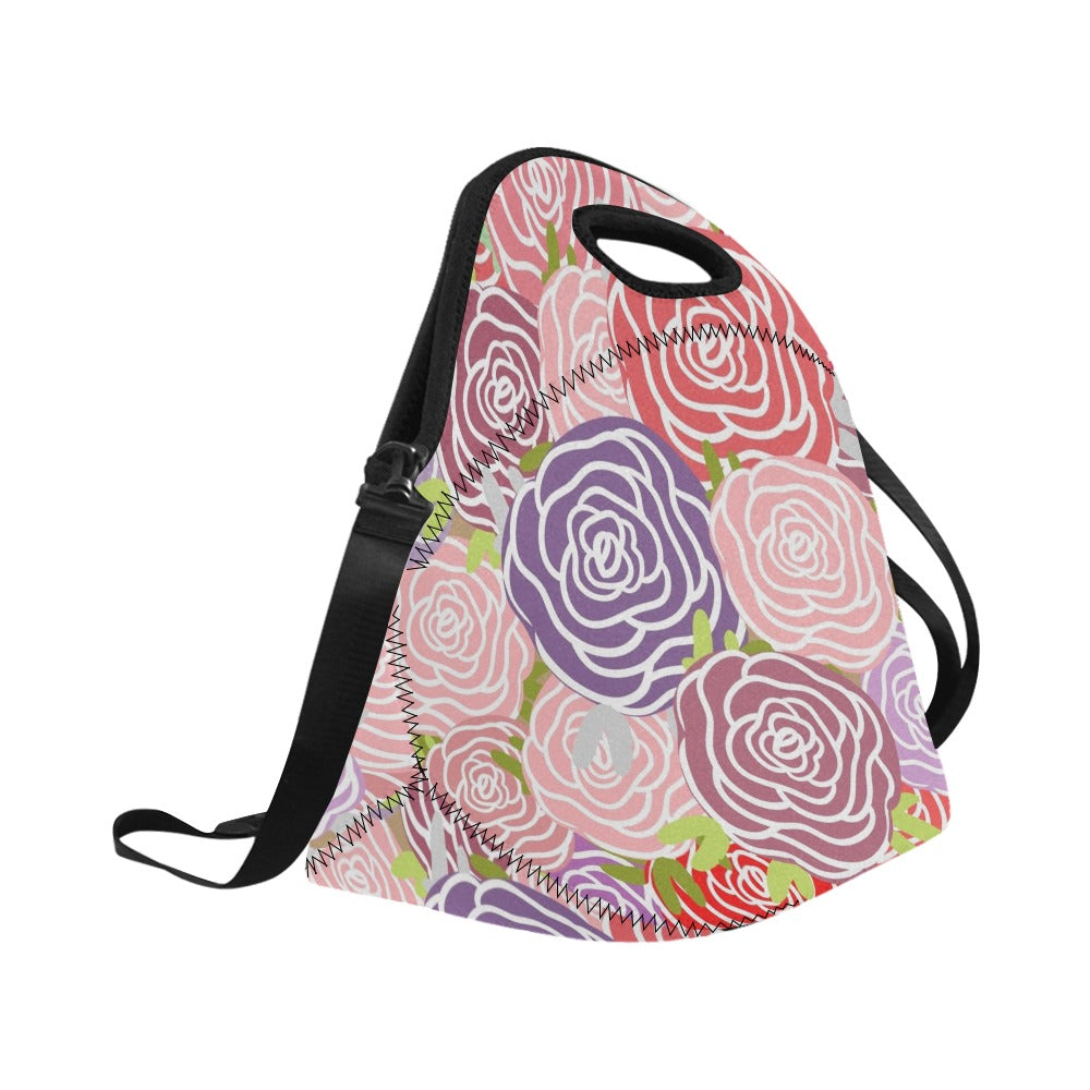 Abstract Roses - Neoprene Lunch Bag/Large Neoprene Lunch Bag/Large