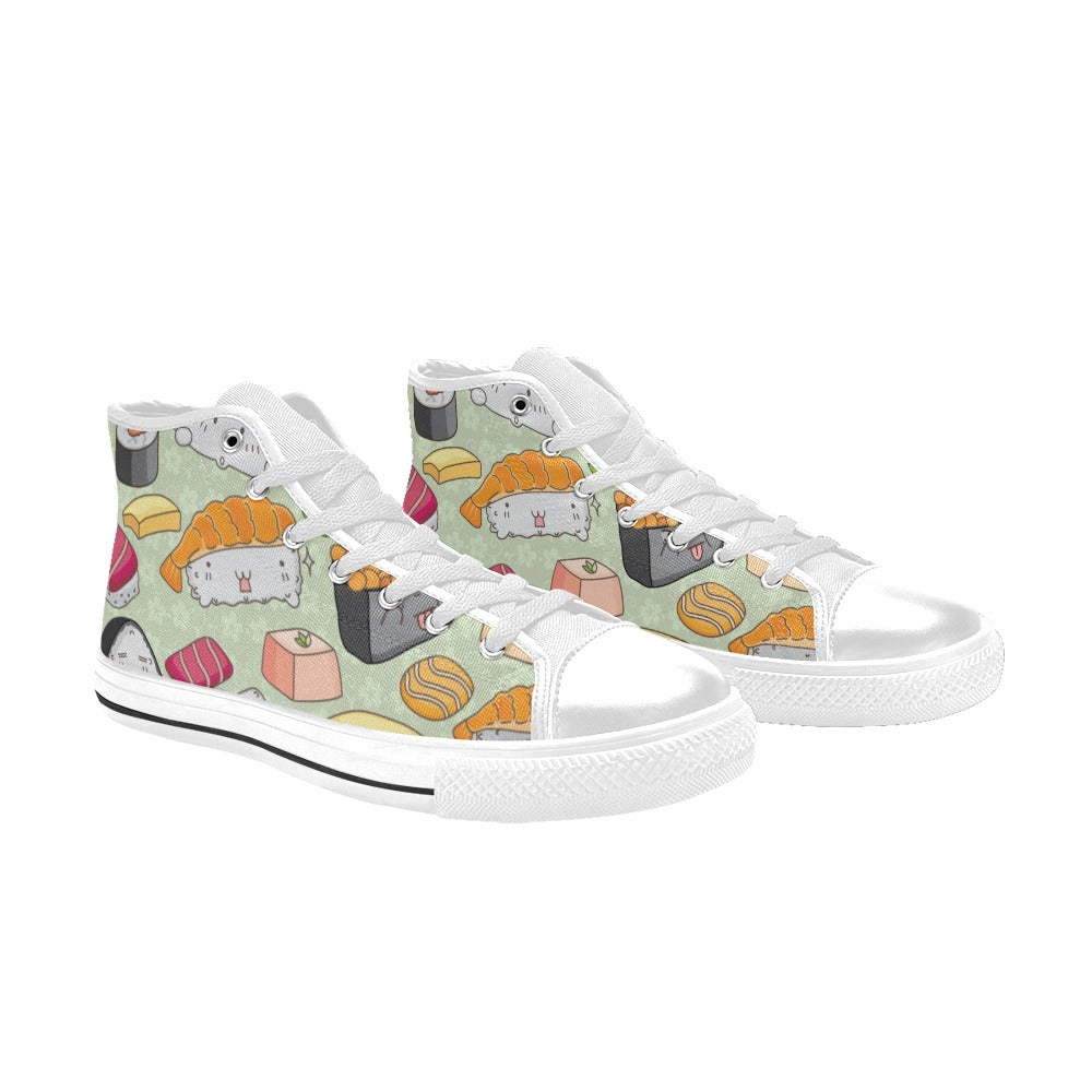 Sushi - Men's High Top Canvas Shoes