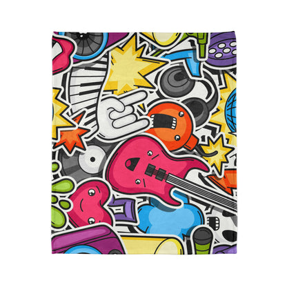 Sticker Music - Soft Polyester Blanket Blanket