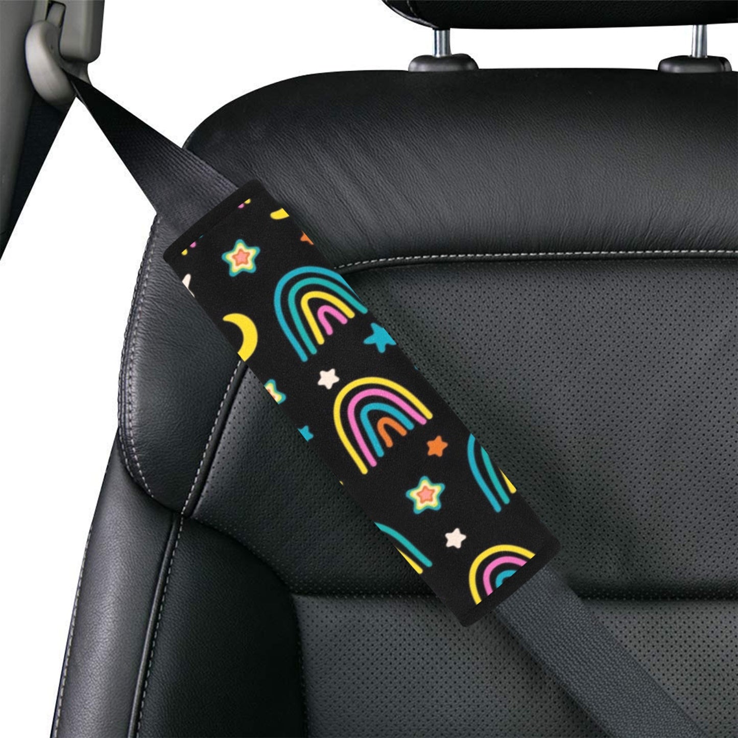 Rainbows - Car Seat Belt Cover 7''x10'' (Pack of 2)