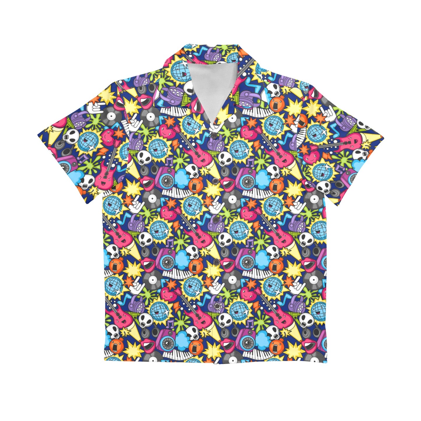 Sticker Music - Senior Boys Hawaiian Shirt