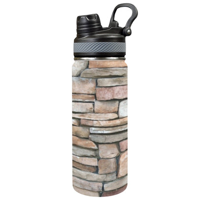 Stone Wall - Insulated Water Bottle with Dual-Use Lid (18oz) Insulated Water Bottle with Dual-Use Lid (18oz) Printed Offshore