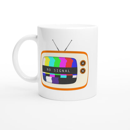 Retro TV - White 11oz Ceramic Mug Default Title White 11oz Mug Globally Fulfilled Retro tech