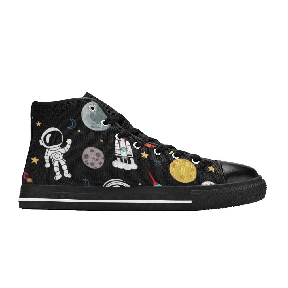 Kids Space - Men's High Top Canvas Shoes