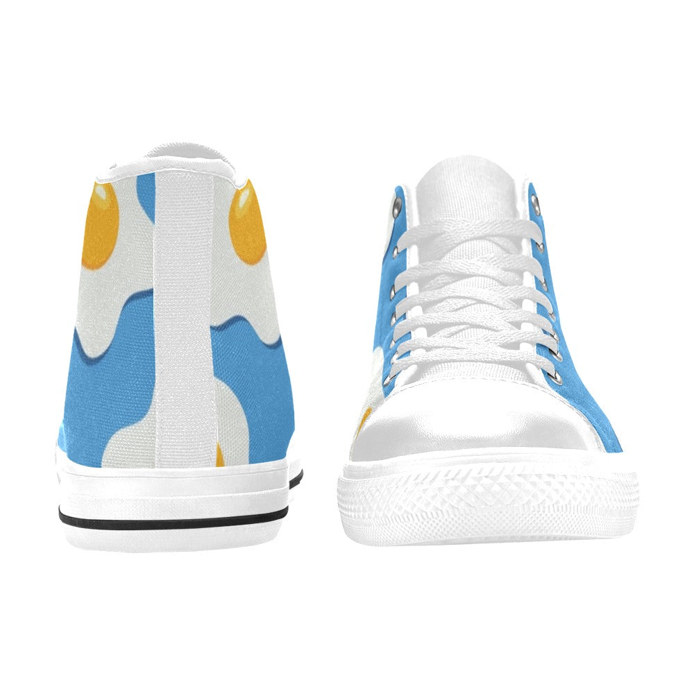 Fried Eggs - Kids High Top Canvas Shoes Kids High Top Canvas Shoes Printed Offshore