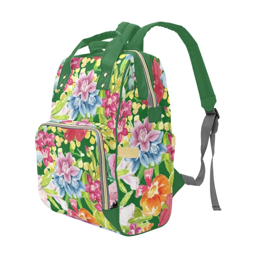 Bright Floral - Multifunction Backpack Multifunction Backpack Plants Printed Offshore