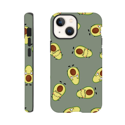 Avocado Characters - Phone Tough Case iPhone 13 Mini Phone Case food Globally Fulfilled