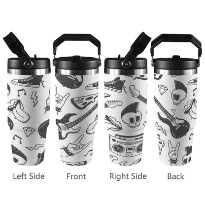 Rock Music - 30oz Tumbler with Top Handle