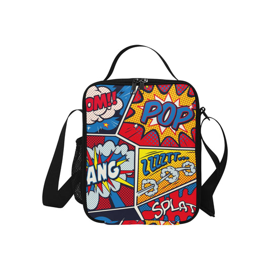 Comic Book - Crossbody Lunch Bag for Kids Kids Crossbody Lunch Bag