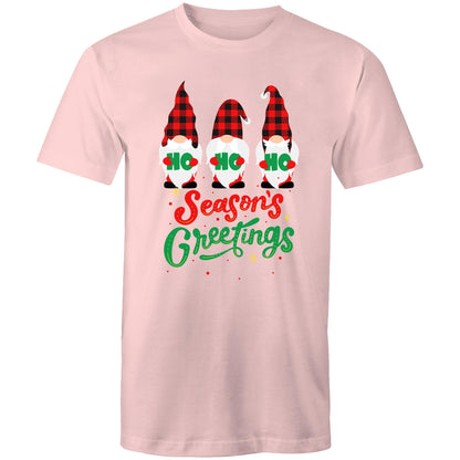 Christmas Gnomes Seasons Greetings - Mens T-Shirt