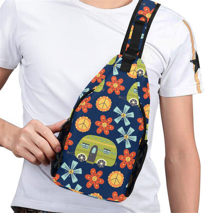 Hippy Caravan - Cross-Body Chest Bag Cross-Body Chest Bag Printed Offshore