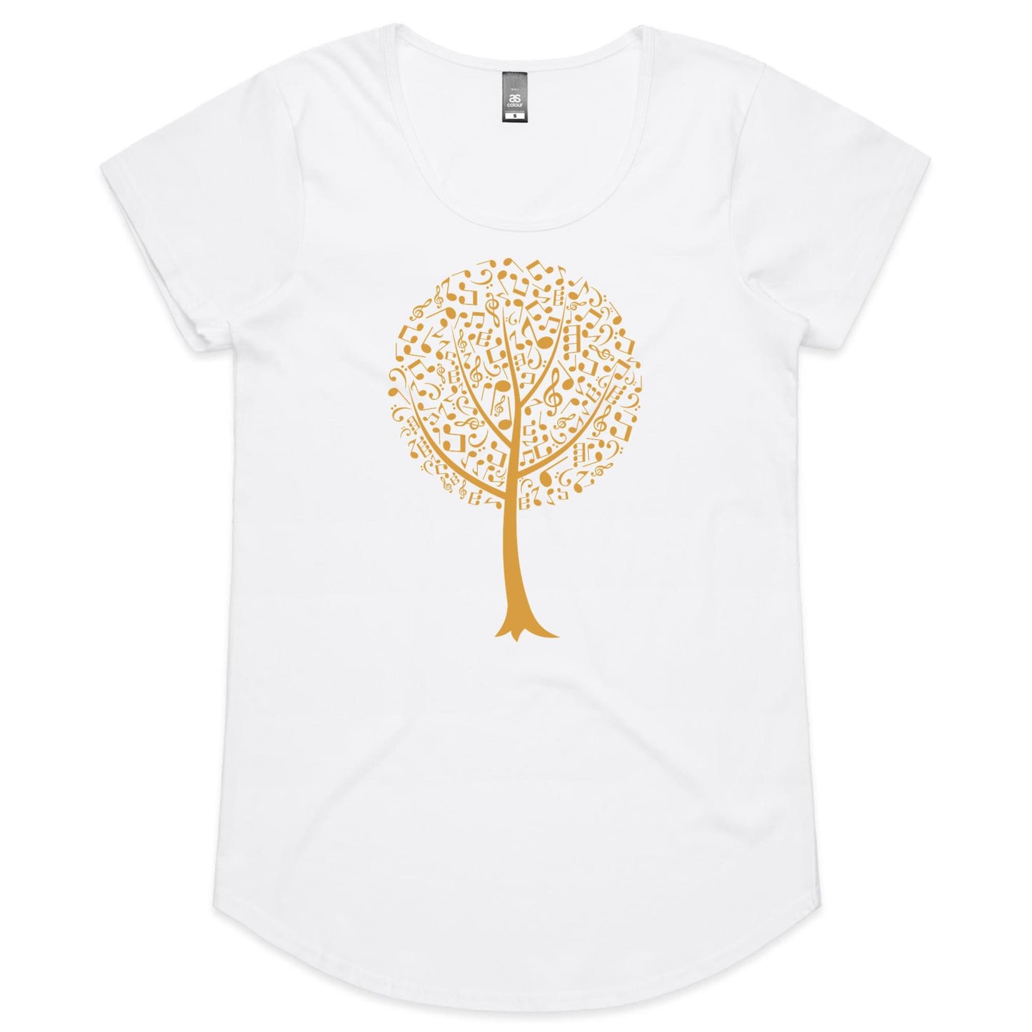 Music Tree - Womens Scoop Neck T-Shirt