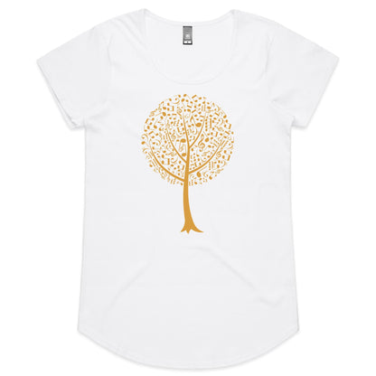 Music Tree - Womens Scoop Neck T-Shirt