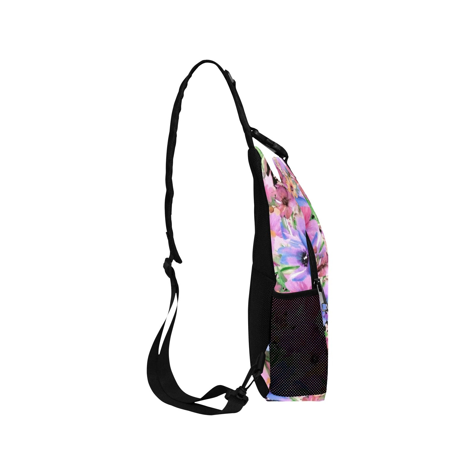 Bright Pink Floral - Cross-Body Chest Bag Cross-Body Chest Bag Printed Offshore