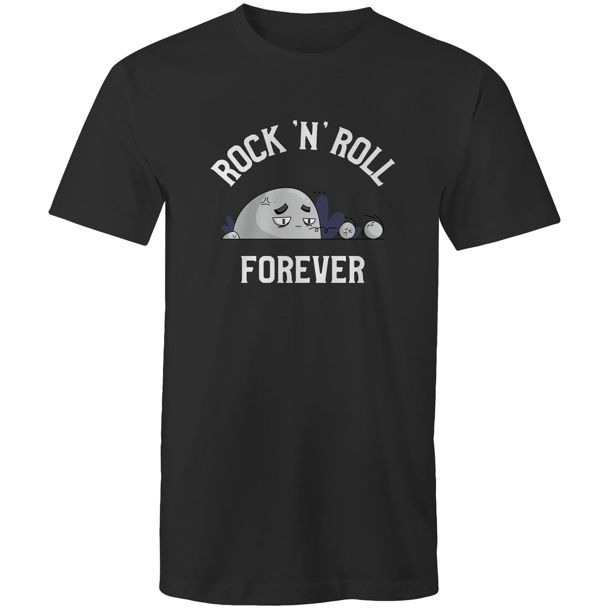 Rock 'N' Roll Forever - Mens T-Shirt Black Mens T-shirt Music