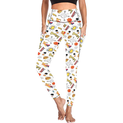 Super Dog - Women's All Over Print Leggings with Pockets