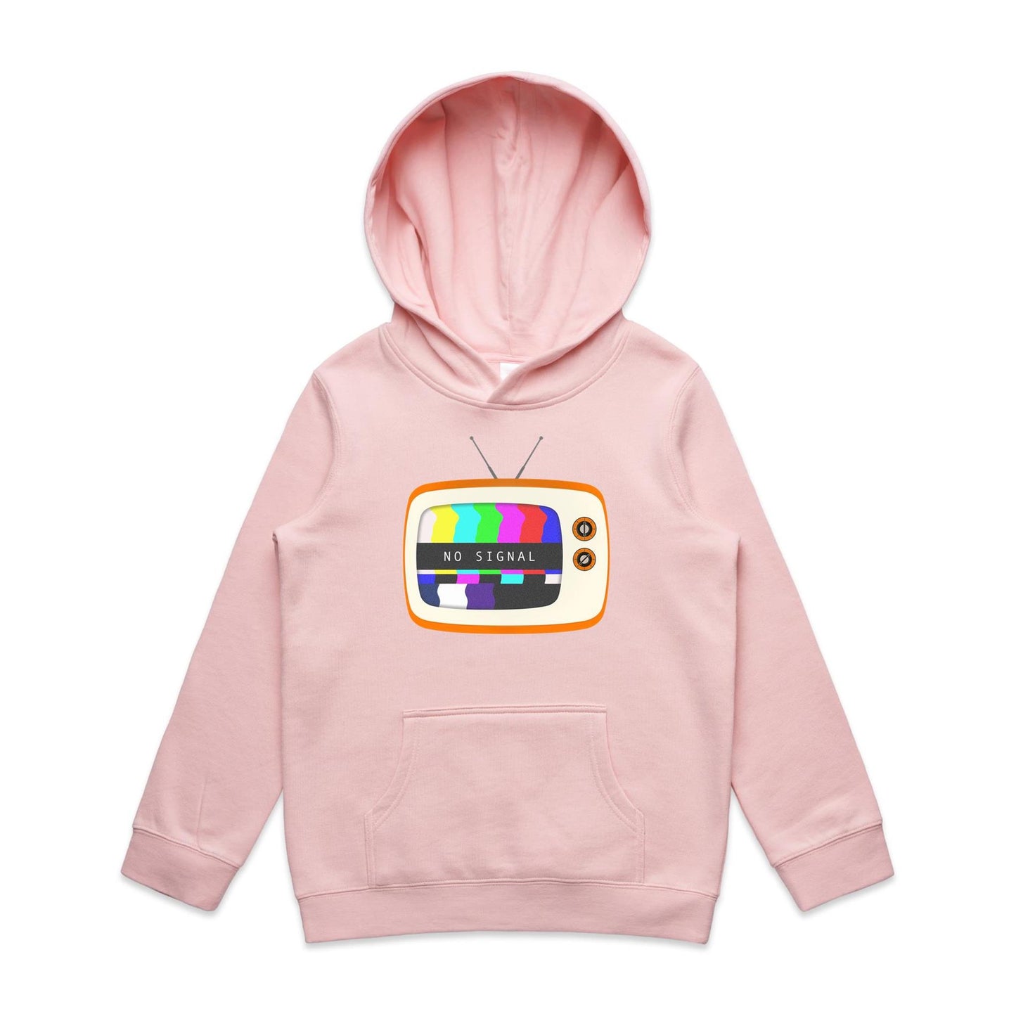 Retro TV - Youth Supply Hood Pink Kids Hoodie