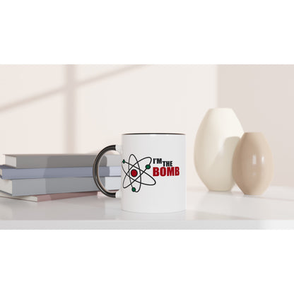 I'm The Bomb, Atom - White 11oz Ceramic Mug with Colour Inside Colour 11oz Mug Globally Fulfilled Science