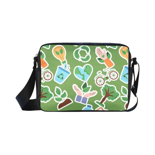 Earth Stickers - Classic Cross-body Nylon Bags