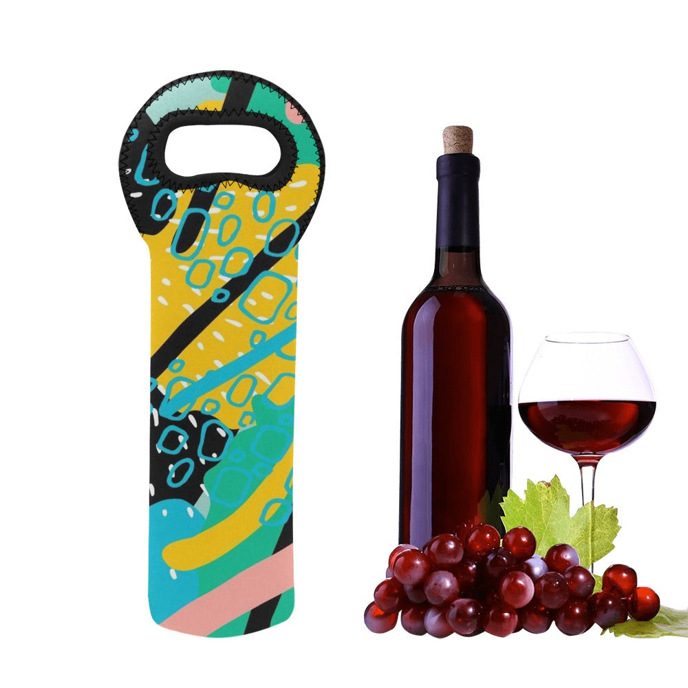 Bright And Colourful - Neoprene Wine Bag