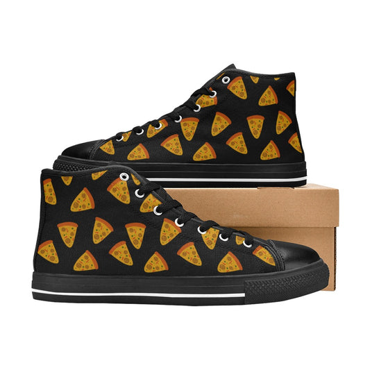 Pizzas - Men's High Top Canvas Shoes