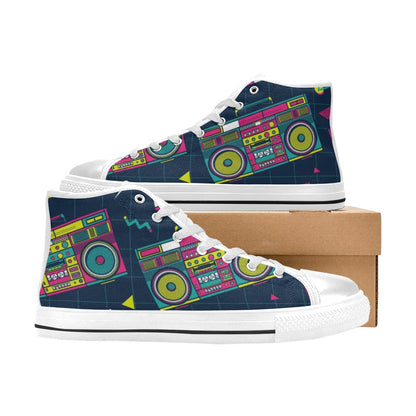 Boombox - Men's High Top Canvas Shoes