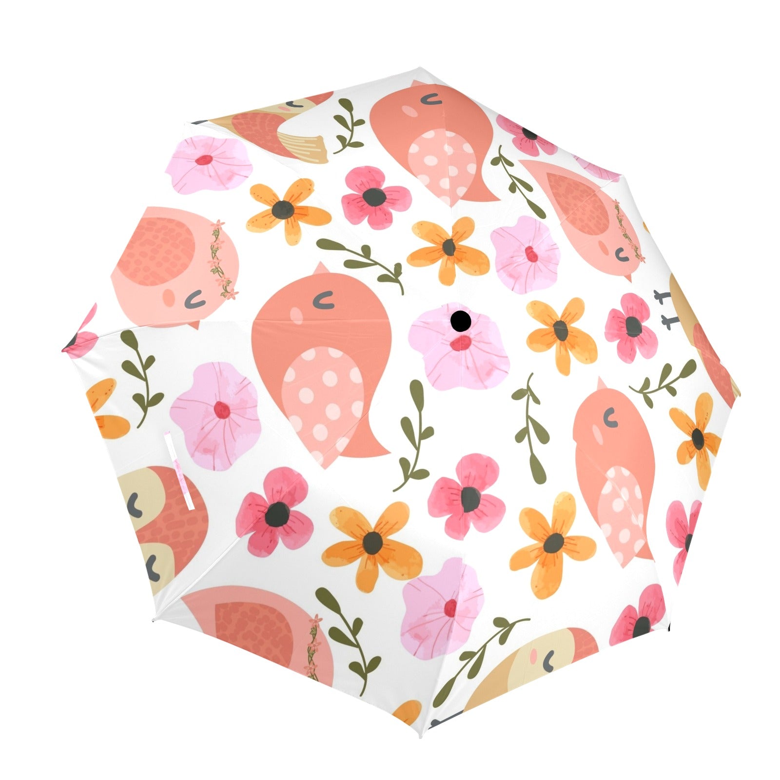 Lovely Birds - Semi-Automatic Foldable Umbrella Semi-Automatic Foldable Umbrella Printed Offshore