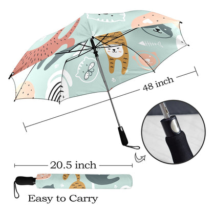 Cat Stretch - Semi-Automatic Foldable Umbrella