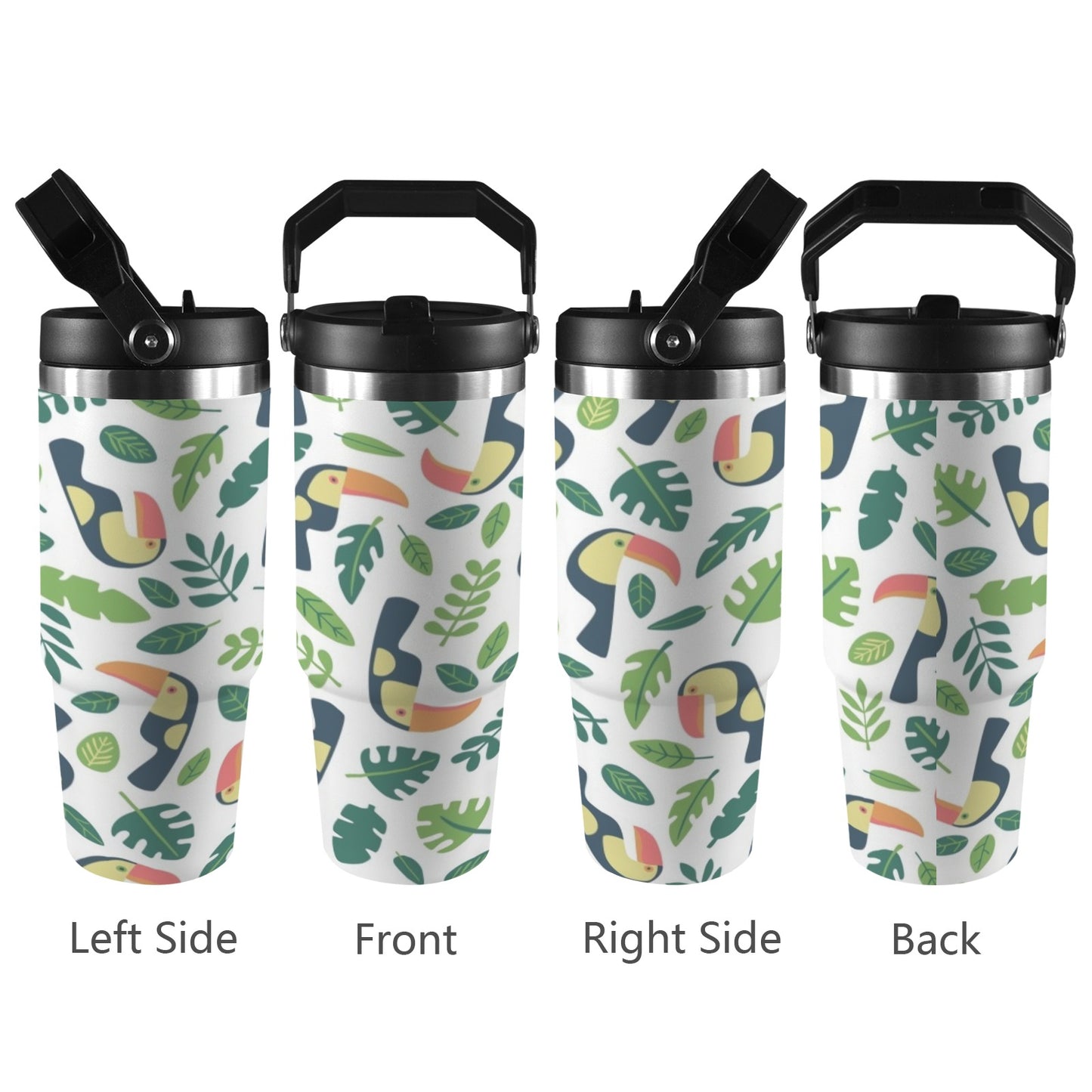 Toucans - 30oz Tumbler with Top Handle