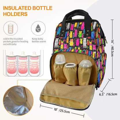 Colourful Cats - Multifunction Backpack