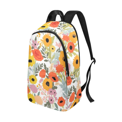 Fun Floral - Fabric Backpack for Adult Adult Casual Backpack Plants