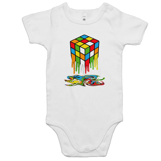 Melting Game Cube - Baby Bodysuit