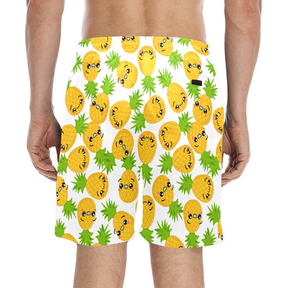 Cool Pineapples - Men's Mid-Length Beach Shorts