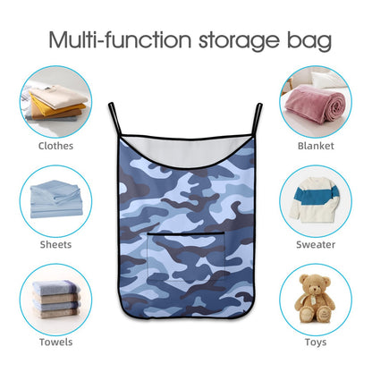 Blue Camouflage - Hanging Laundry Bag