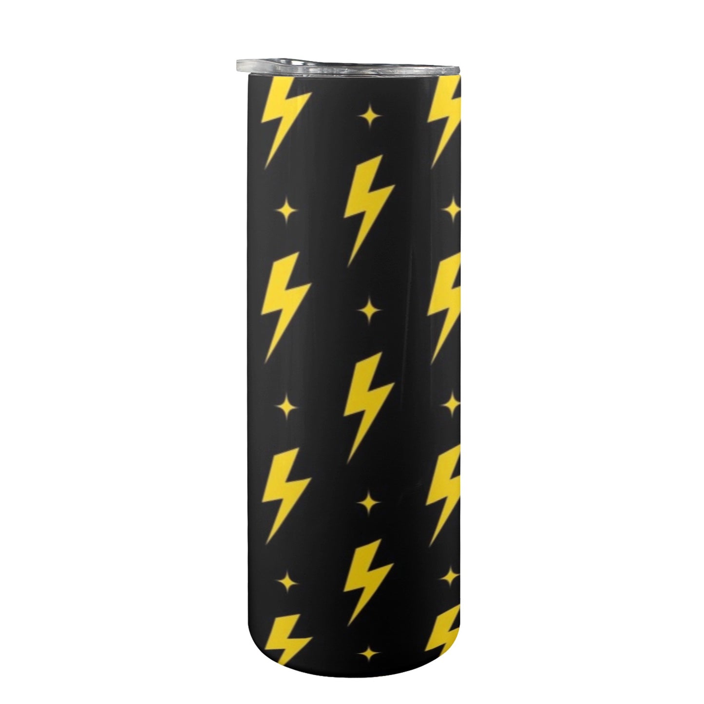 Yellow Lightning - 20oz Tall Skinny Tumbler with Lid and Straw