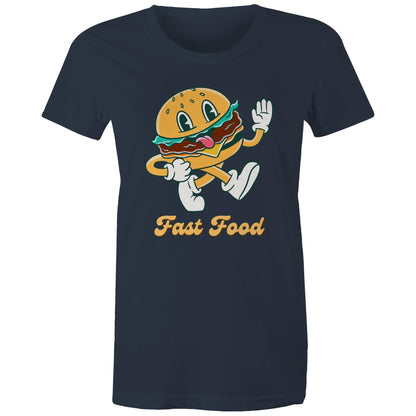 Fast Food, Hamburger - Womens T-shirt