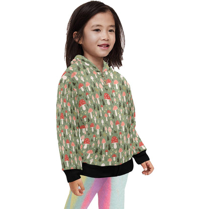 Mushroom Garden - Junior Girls Zip up Hoodie