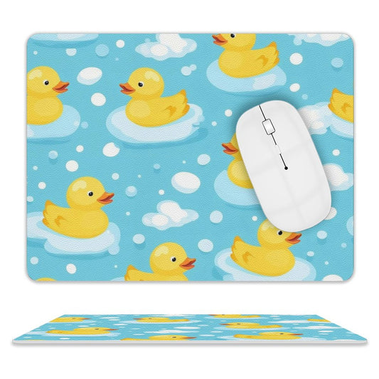 Rubber Ducks - Leather Mouse Pad