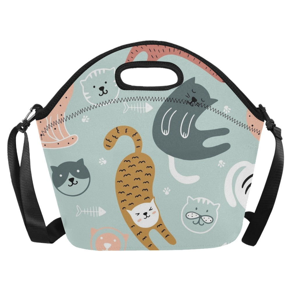 Cat Stretch - Neoprene Lunch Bag/Large