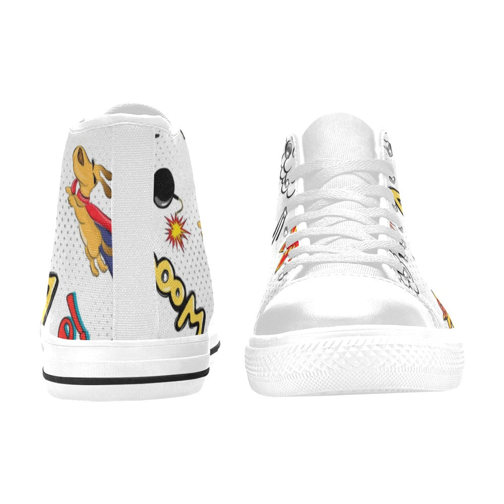 Superdog - Men's High Top Canvas Shoes