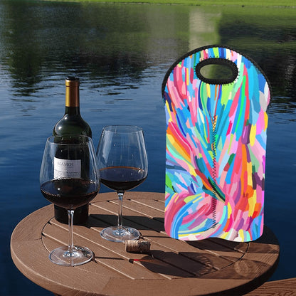 Brushstrokes - 2-Bottle Neoprene Wine Bag 2 Bottle Wine Bag Printed Offshore