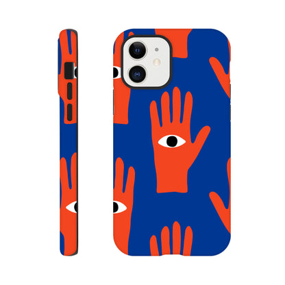 Hand Eyes - Phone Tough Case iPhone 12 Phone Case Globally Fulfilled