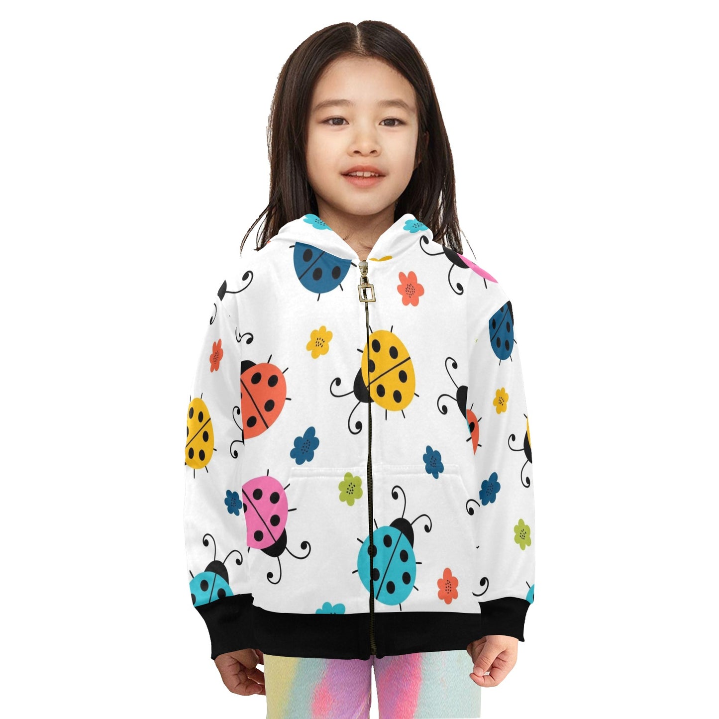 Ladybugs - Junior Girls Zip Up Hoodie