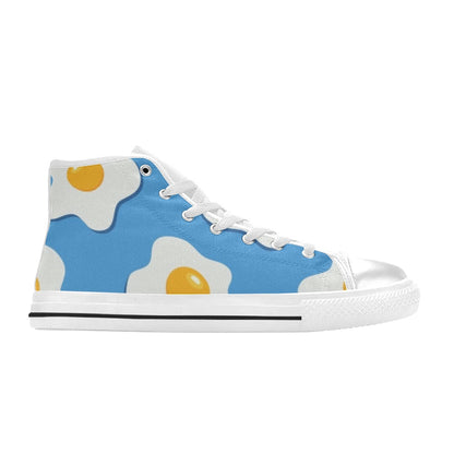 Fried Eggs - Women's High Top Canvas Shoes